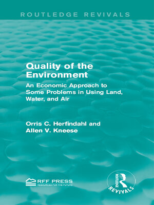 cover image of Quality of the Environment